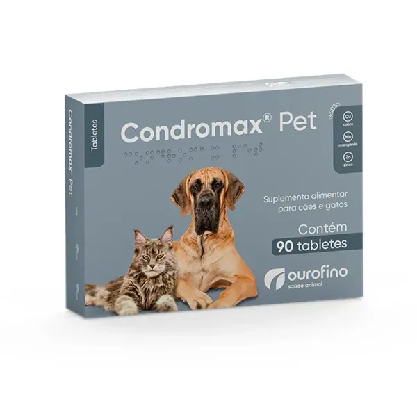 Suplemento para Cães e Gatos Condromax Pet 90 tabletes
